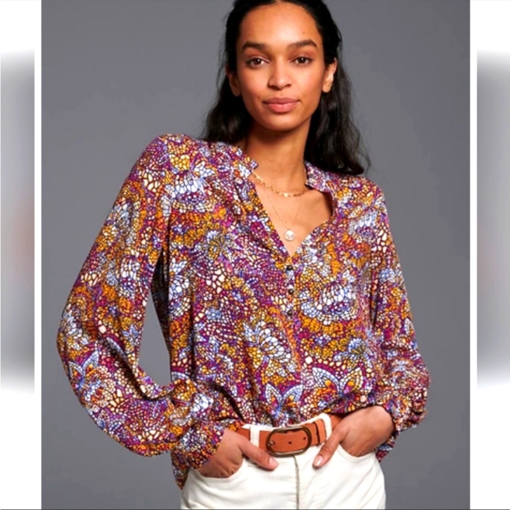 EUC Maeve by Anthropologie Colette top, size Small.